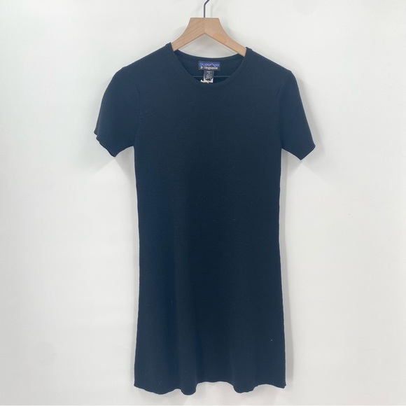 Patagonia Black Wool Crew Neck Shift Dress Small New - Picture 1 of 7
